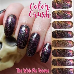 Color Crush the web we weave nail polish strips
